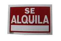 Plastic Sign Se Alquila