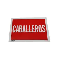 Plastic Sign Caballeros