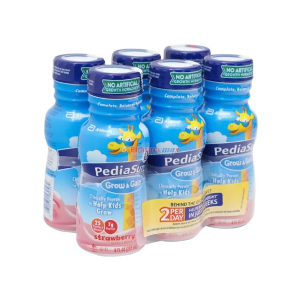 Pediasure Grow & Gain Strawberry 6 pack 8oz