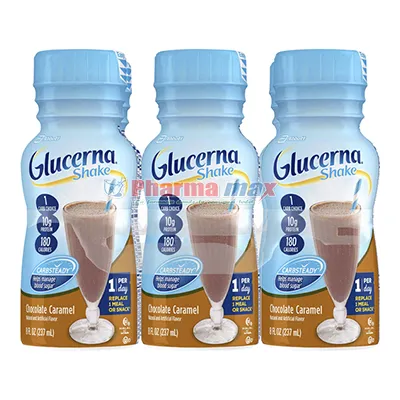Glucerna Shake Chocolate Caramel 6 pack 8oz