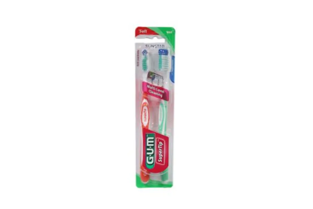 Gum Toothbrush SuperTip Soft 2pack