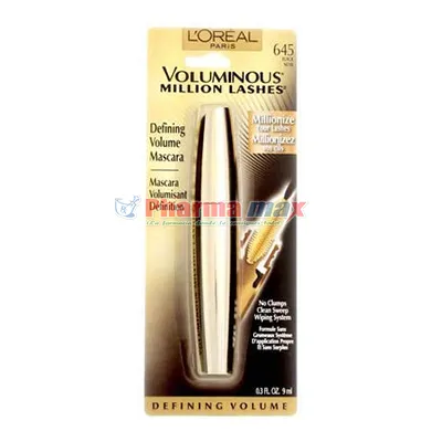 Loreal Voluminous Million Lashes Mascara 645 Black