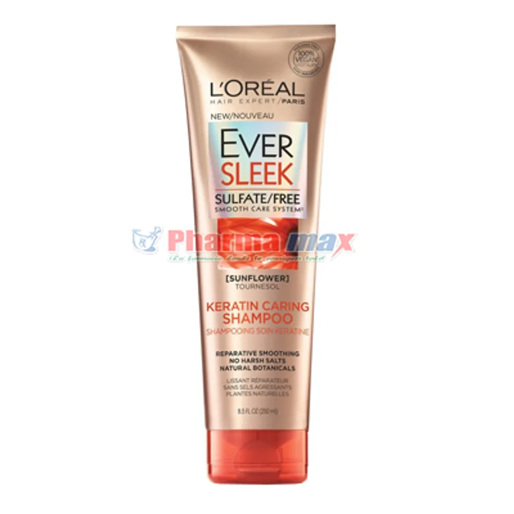 Loreal Ever Sleek Keratin Caring Shampoo 8.5oz