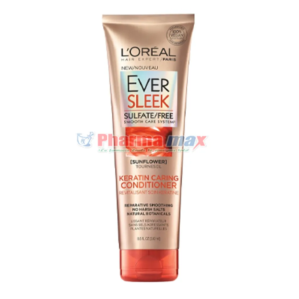 Loreal Ever Sleek Keratin Caring Conditioner 8.5oz