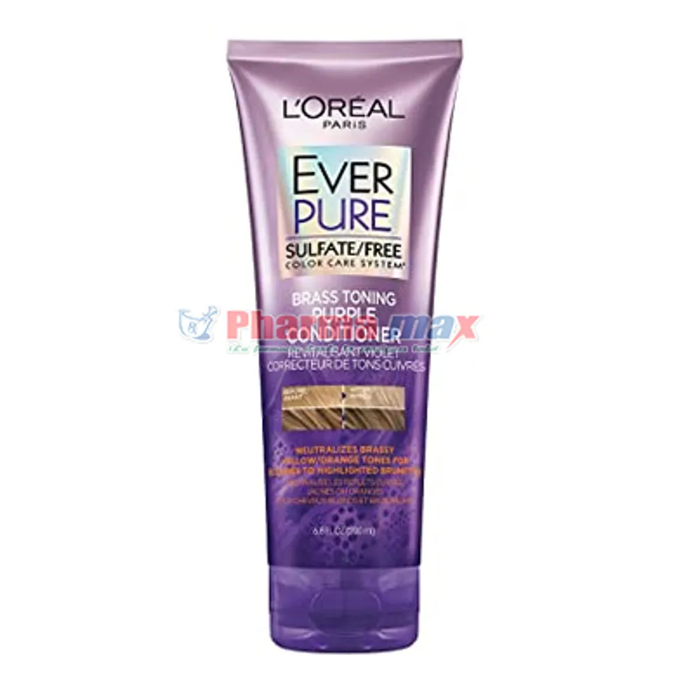 Loreal Ever Pure Brass Toning Purple Conditioner 6.8oz