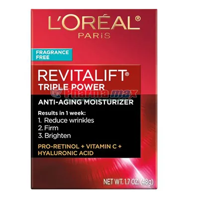 Loreal Revitalift Triple Power Anti Aging Moisturizer 1.70oz