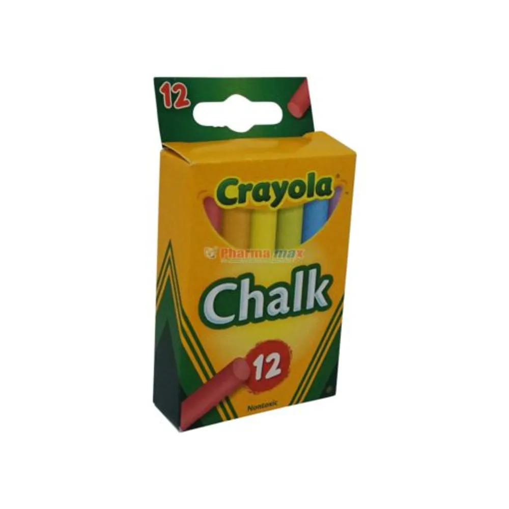 CRAYOLA CHALK COLORED 12ct