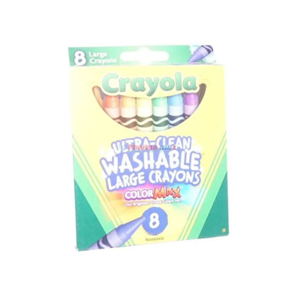 CRAYOLA LARGE WASH CRAYONS 8ct