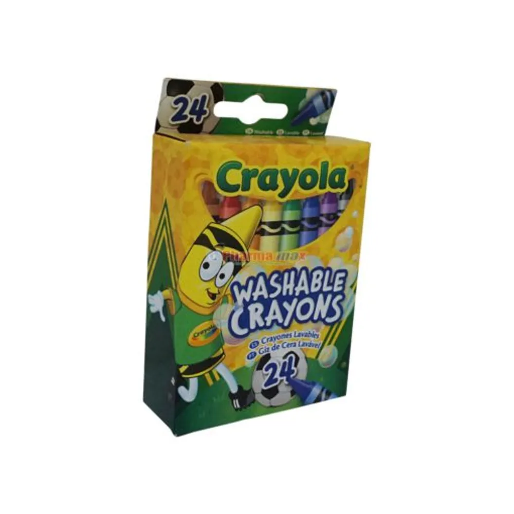 CRAYOLA CRAYONS WASHABLE 24ct