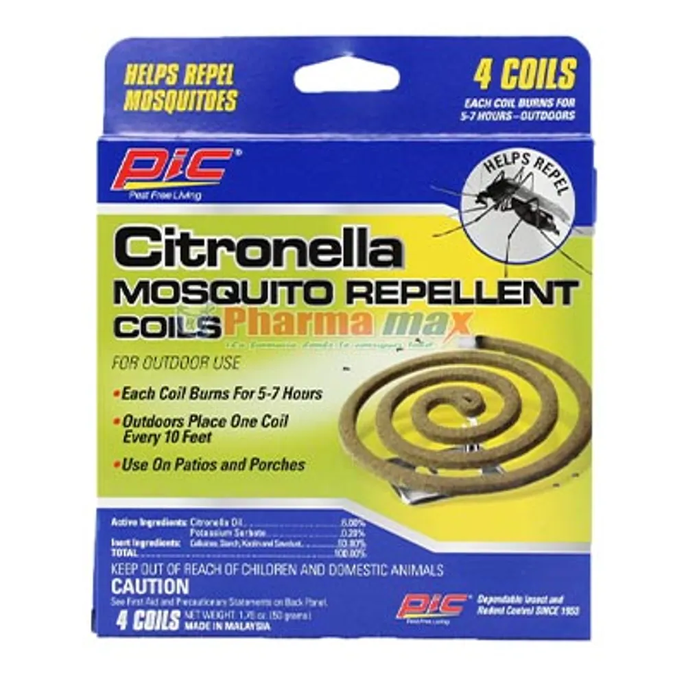 Pic Citronela Mosquito Repelent 4pk