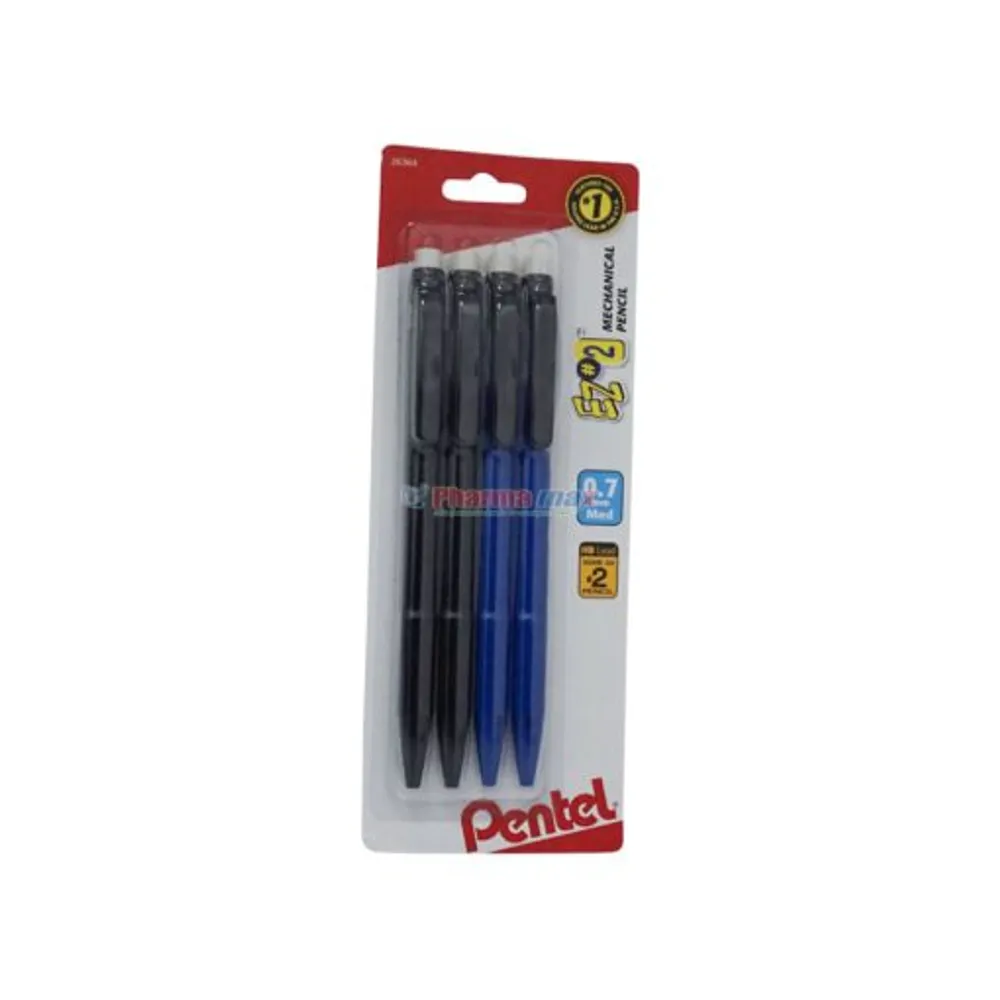 PENTEL MECH PENCIL 0.7mm 4pk