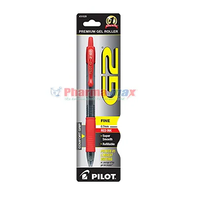 PILOT G2 GEL ROLL EX/FINE RED