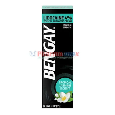 Bengay Lidocaine 4% Tropical Analgesic Cream Jasmine Scent 3.0oz