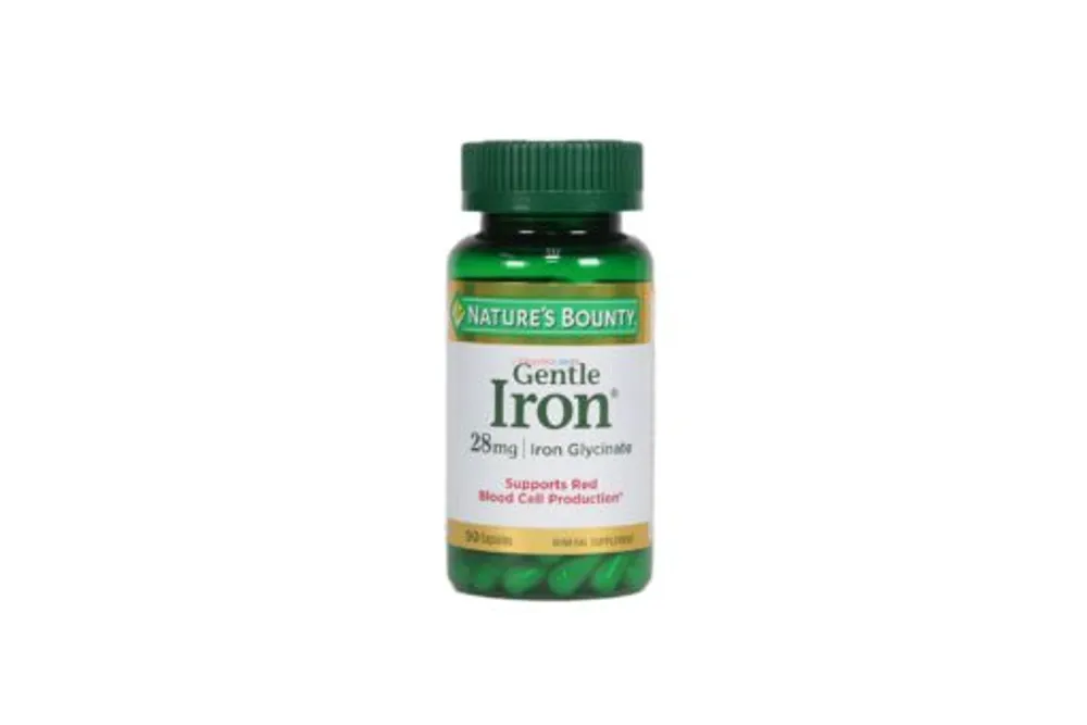 Natures Bounty Gentle Iron 28mg 90 Capsules