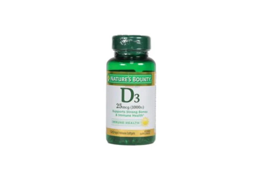 Natures Bounty Vitamin D3 25mcg 120 Softgels