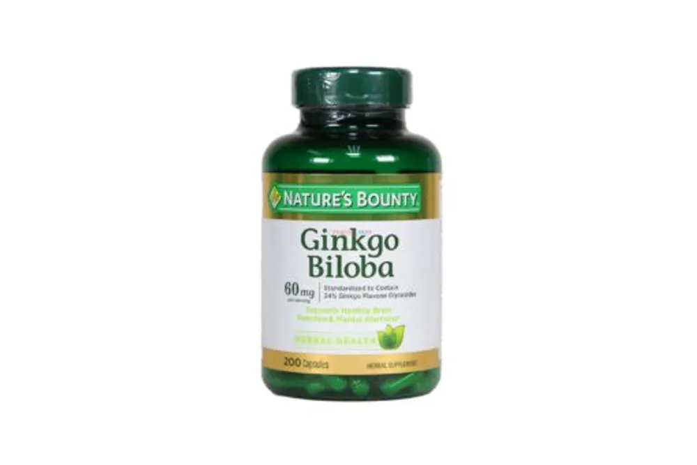 Natures Bounty Ginkgo Biloba 60mg 200 Capsules