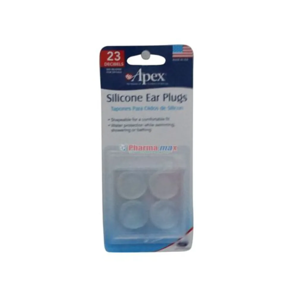 Apex Silicone Ear Plugs 4ct