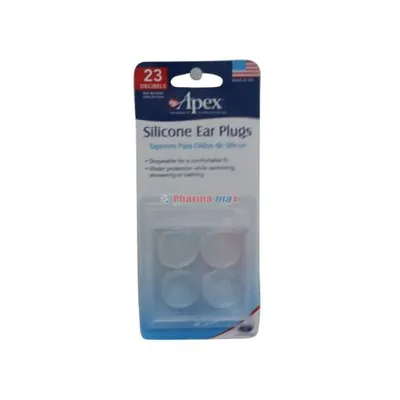 Apex Silicone Ear Plugs 4ct