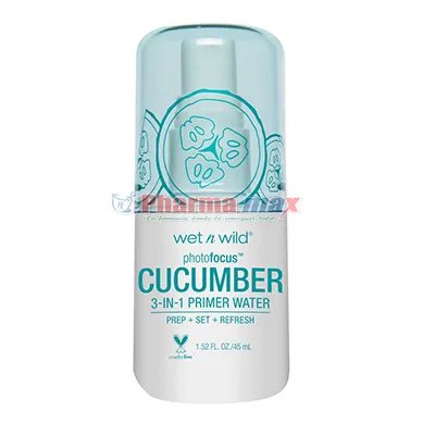 Wet n Wild Photofocus 3-in-1 Primer Water Cucumber 1.52oz