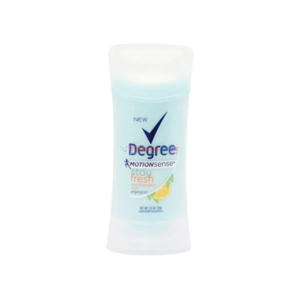 Degree Motion Sense Deodorant Stay Fresh Citrus&Bergamont Scent 2.6oz