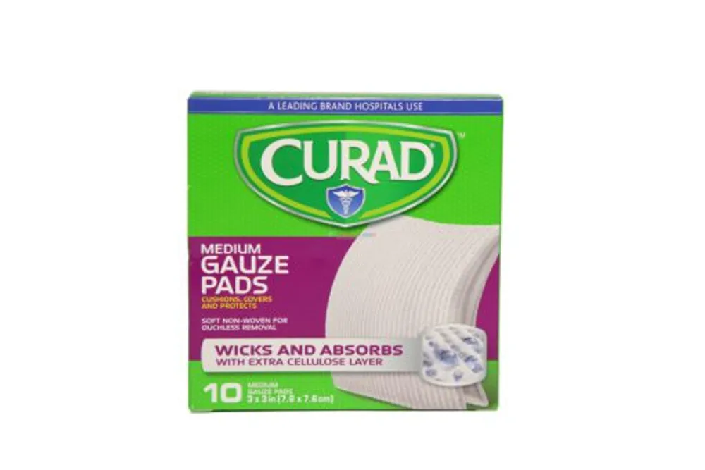 Curad Medium Gauze Pads 3″x3″ 10 Pads