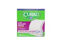 Curad Large Gauze Pads 4″x4″ 10 Pads