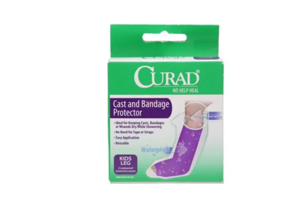 Curad Cast & Bandage Protector Waterproof Kids Leg 2pk