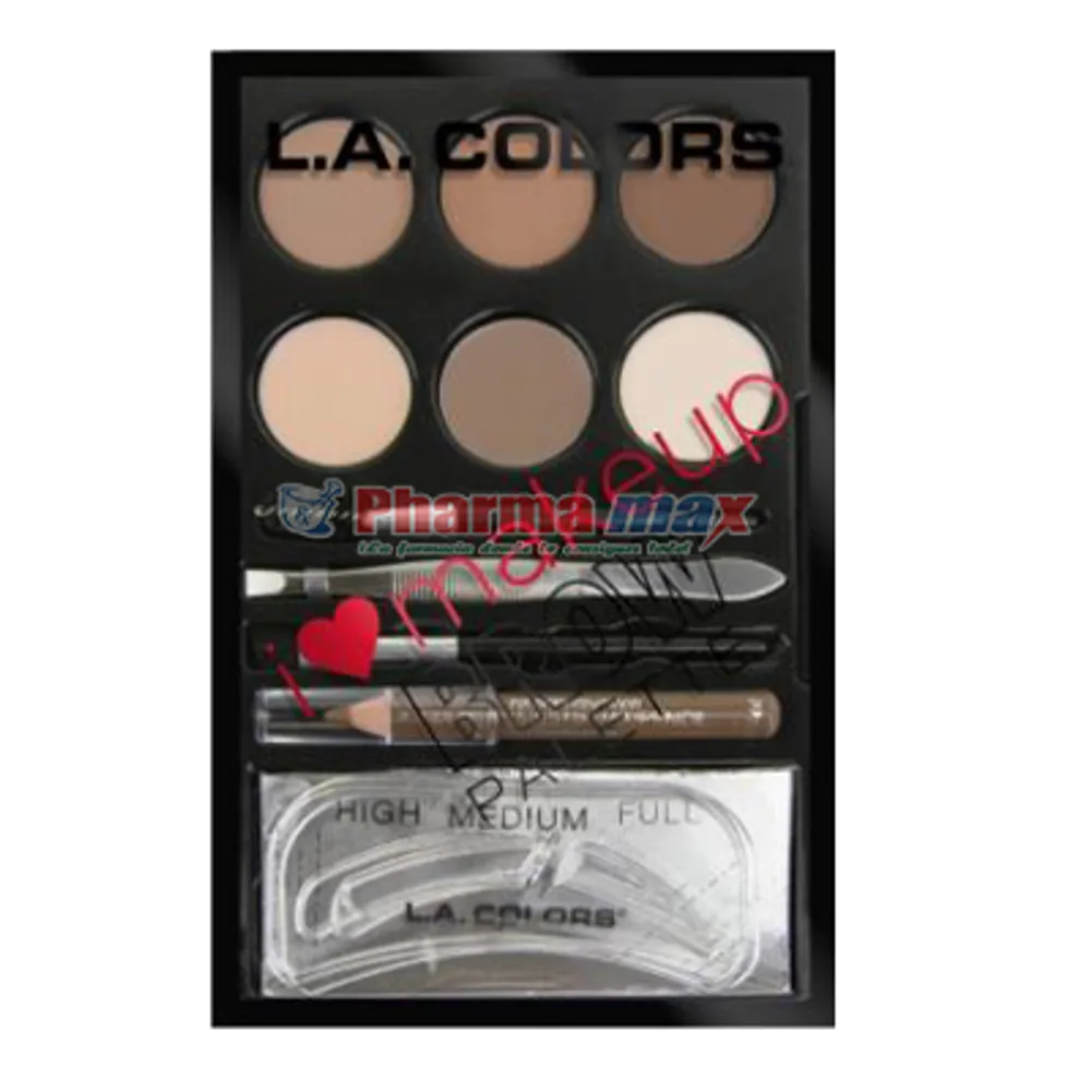 L.A. Colors Brow Palette – Medium/Dark