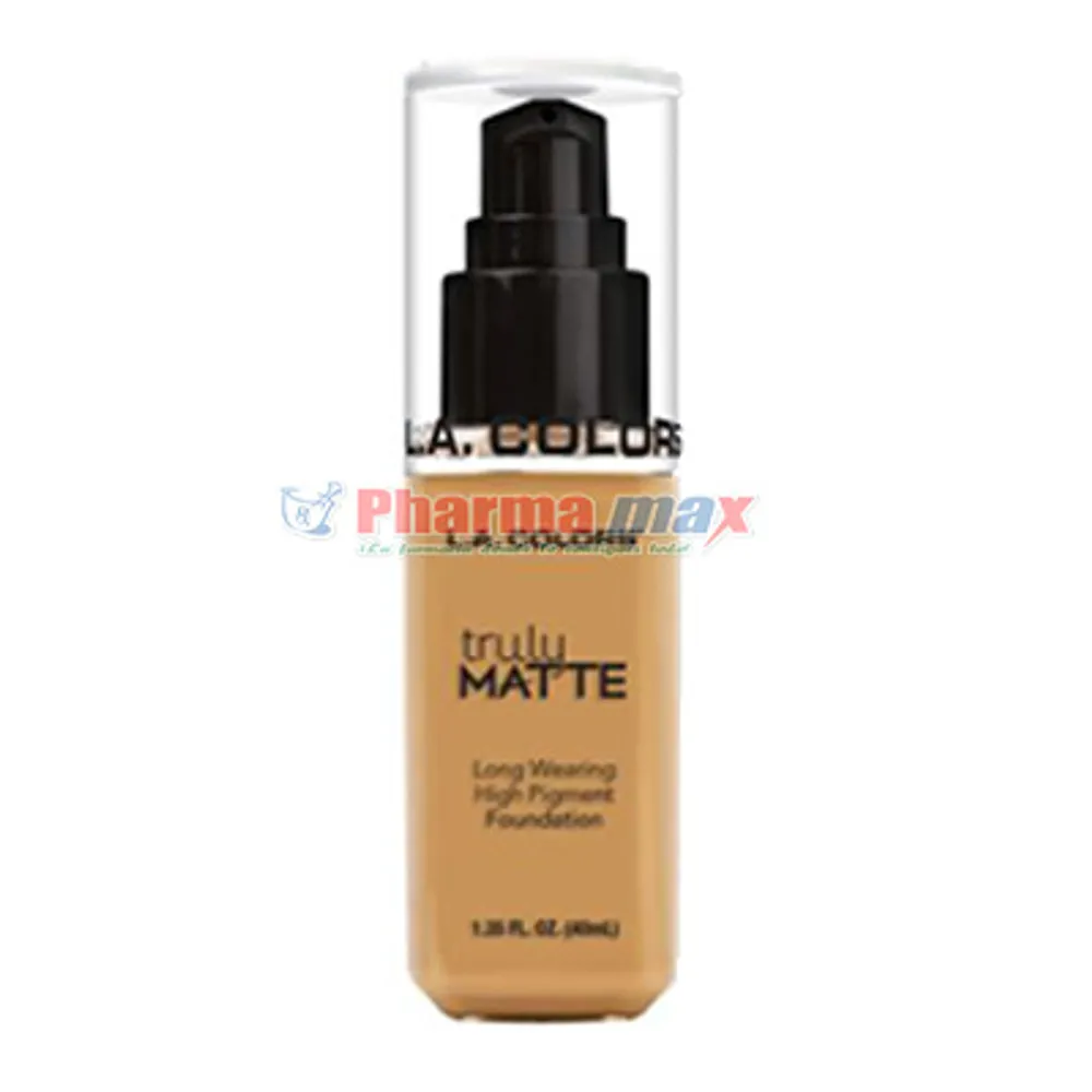 L.A. Colors Truly Matte Foundation 357 Golden Beige 1.35oz