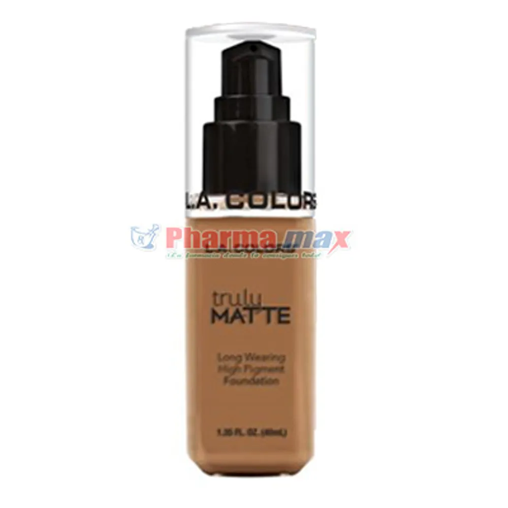 L.A. Colors Truly Matte Foundation 361 Deep Tan 1.35oz