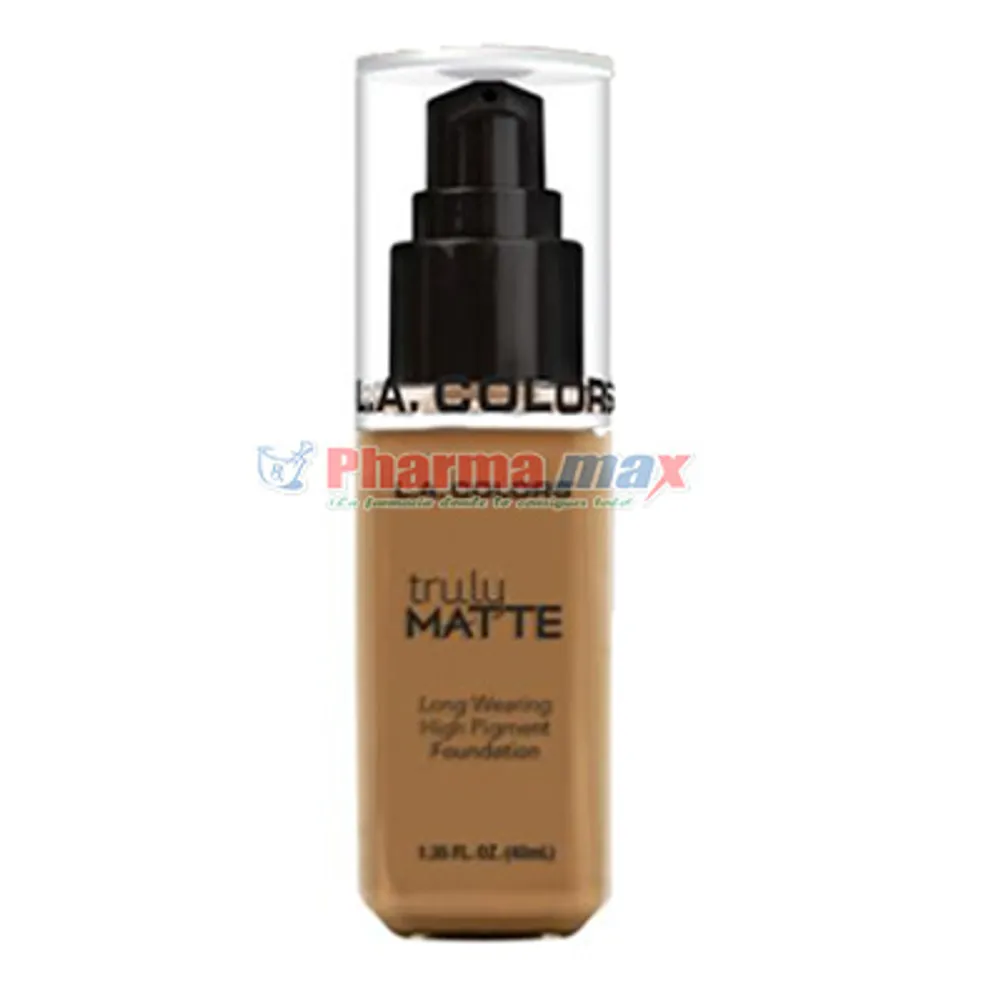 L.A. Colors Truly Matte Foundation 362 Warm Caramel 1.35oz