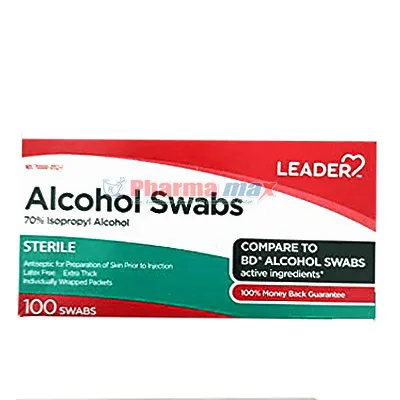 Leader Alcohol Swabs 100ct