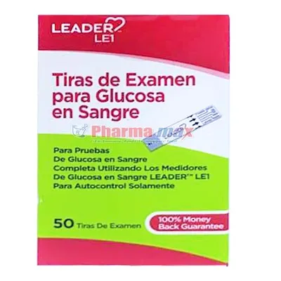 Leader Blood Glucose Strips 50ct