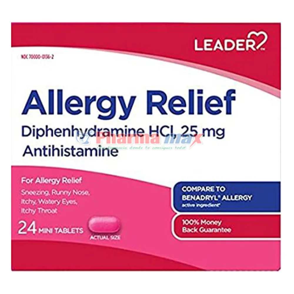 Leader Allergy 25mg 24 mini tablets