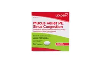 Leader Mucus Relief PE Sinus Congestion 400mg 50 Tablets