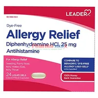Leader Allergy 25mg 24 liquid gel
