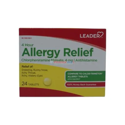 Leader Allergy Relief 4mg Tablets