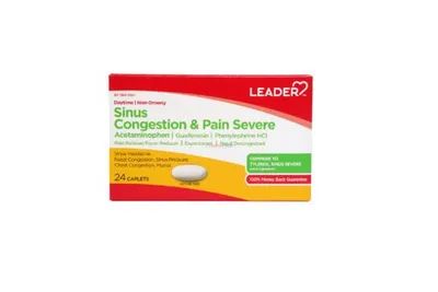 Leader Sinus Congestion & Pain Severe 24 caplets