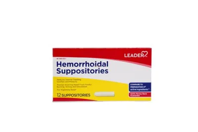 Leader Hemorrhoidal Suppositories 12ct