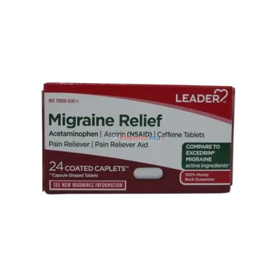 Leader Migraine Relief 24 Caplets