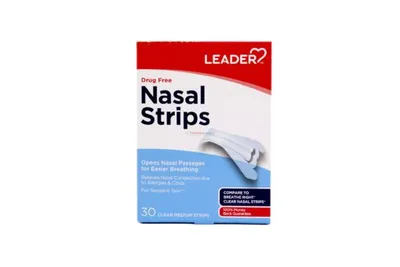 Leader Nasal Strips 30 Clear Medium Strips