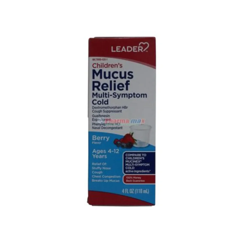 Leader Children’s Mucus Relief Berry Flavor 4oz