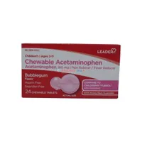 Leader Chewable Acetaminophen 160mg 24 Chewable Tablets