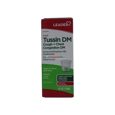 Leader Tussin DM Cought + Chest Congestion 4oz