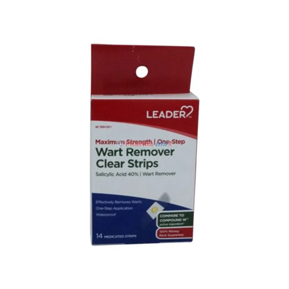 Leader Wart Remover Clear Strips 14 Strips