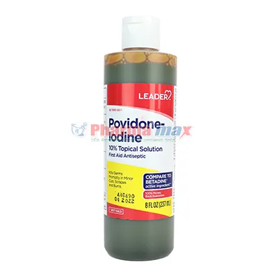 Leader Povidone Iodine Solution 8oz