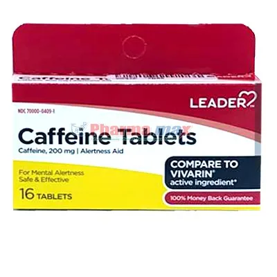 Leader Alertness Aid Caffeine 200mg 16 tablets