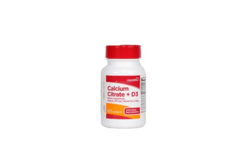 Leader Calcium Citrate + D3 60 Caplets