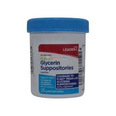 Leader Child Glycerin Suppositories Laxative 25ct