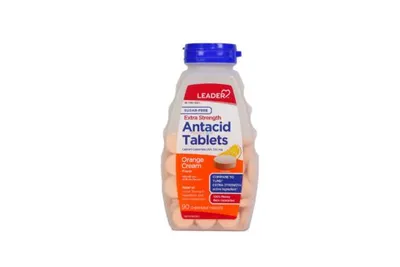 Leader Extra Strength Antacid Tablets 90 Chewable Tablets